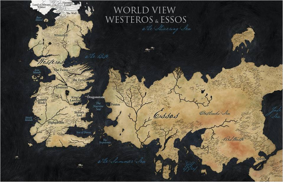 Westeros and Essos game of thrones